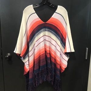 Goddess fringe poncho